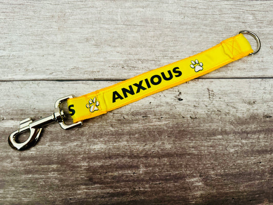 Anxious - Alert Short Extension Dog Lead / Leash - Any Colour - View 2