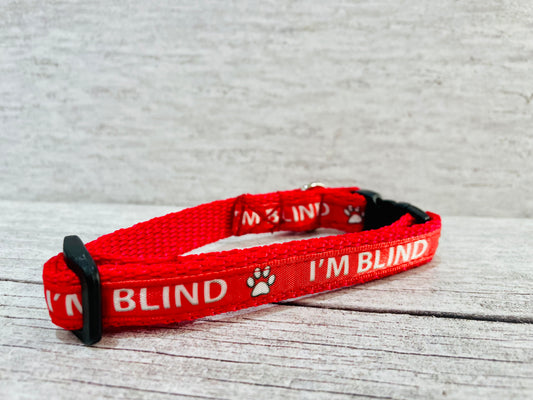 I'm Blind Cat Blind Kitten Collar