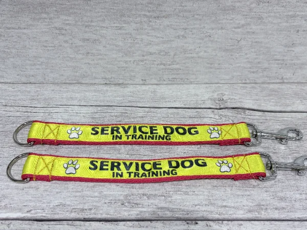 Service Dog In Training Alert Short Extension Dog Lead | UK 1