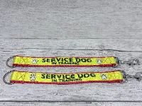 Service Dog In Training Alert Short Extension Dog Lead | UK