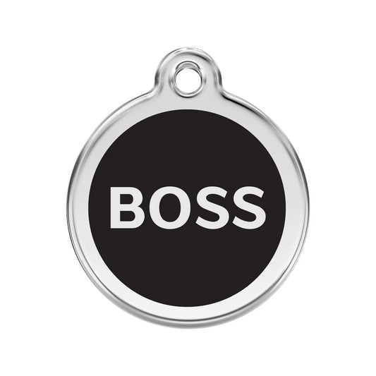 Red Dingo Enamel Boss Tag