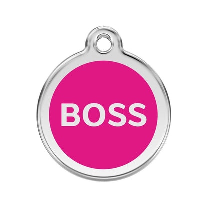 Red Dingo Enamel Boss Tag