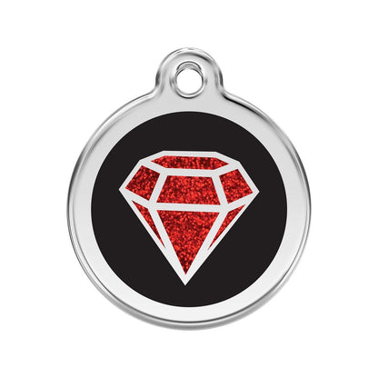 Red Dingo Enamel Ruby Tag