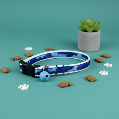 Camo Cat Collar with Bell