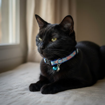 Pig Cat Collar with Bell & Charm