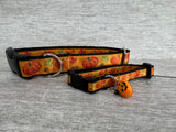Autumn Pumpkin Acorn Leaf Kitten/Cat Collar