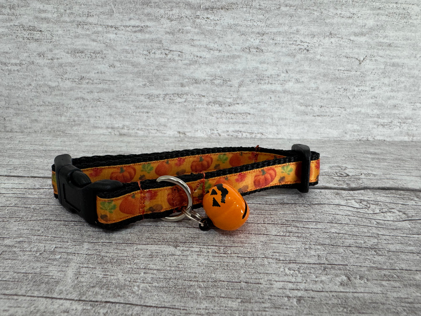 Autumn Pumpkin Acorn Leaf Cat Collar - View 3 | Dottie's Pet Boutique