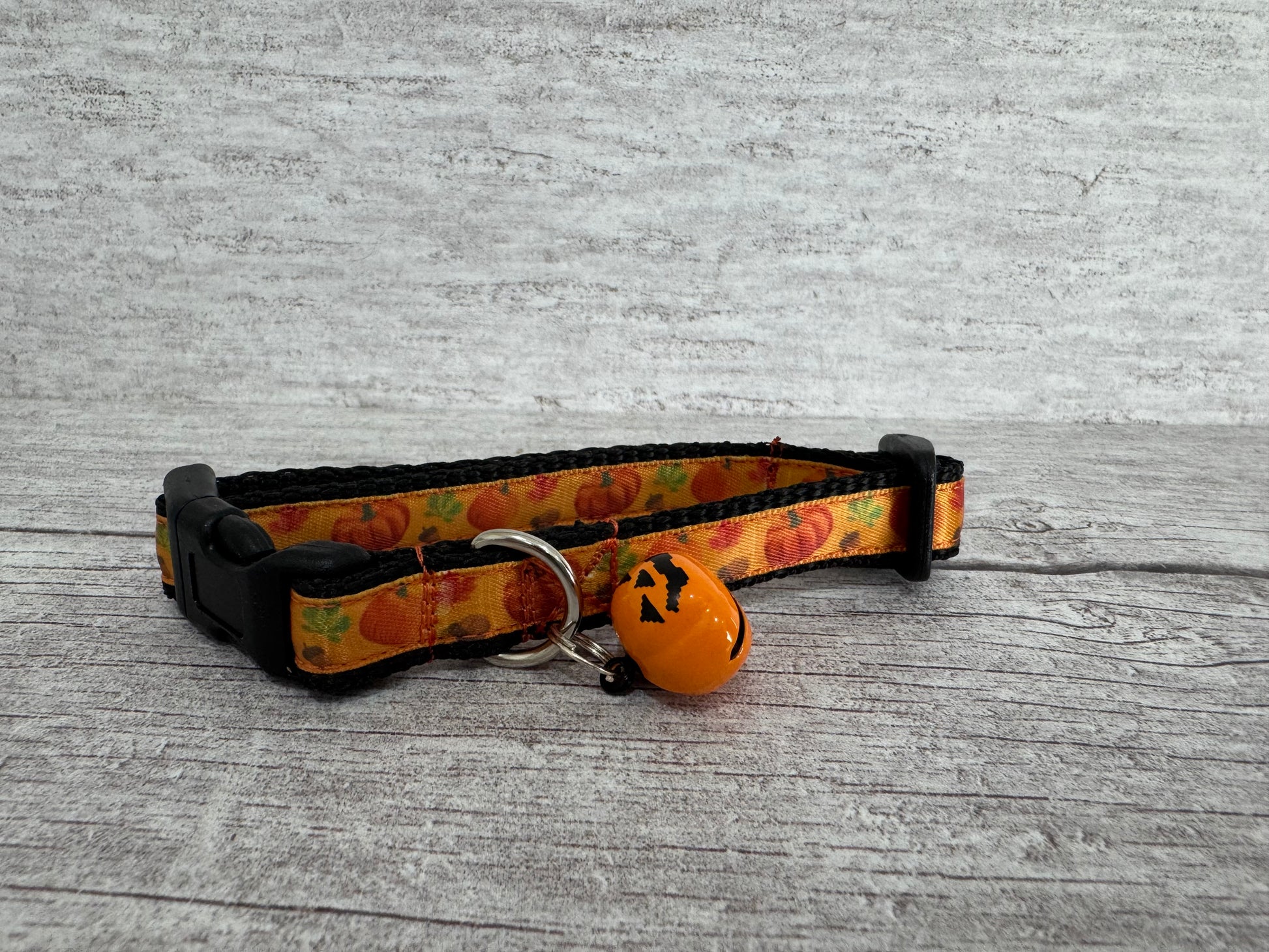 Autumn Pumpkin Acorn Leaf Cat Collar - View 3 | Dottie's Pet Boutique