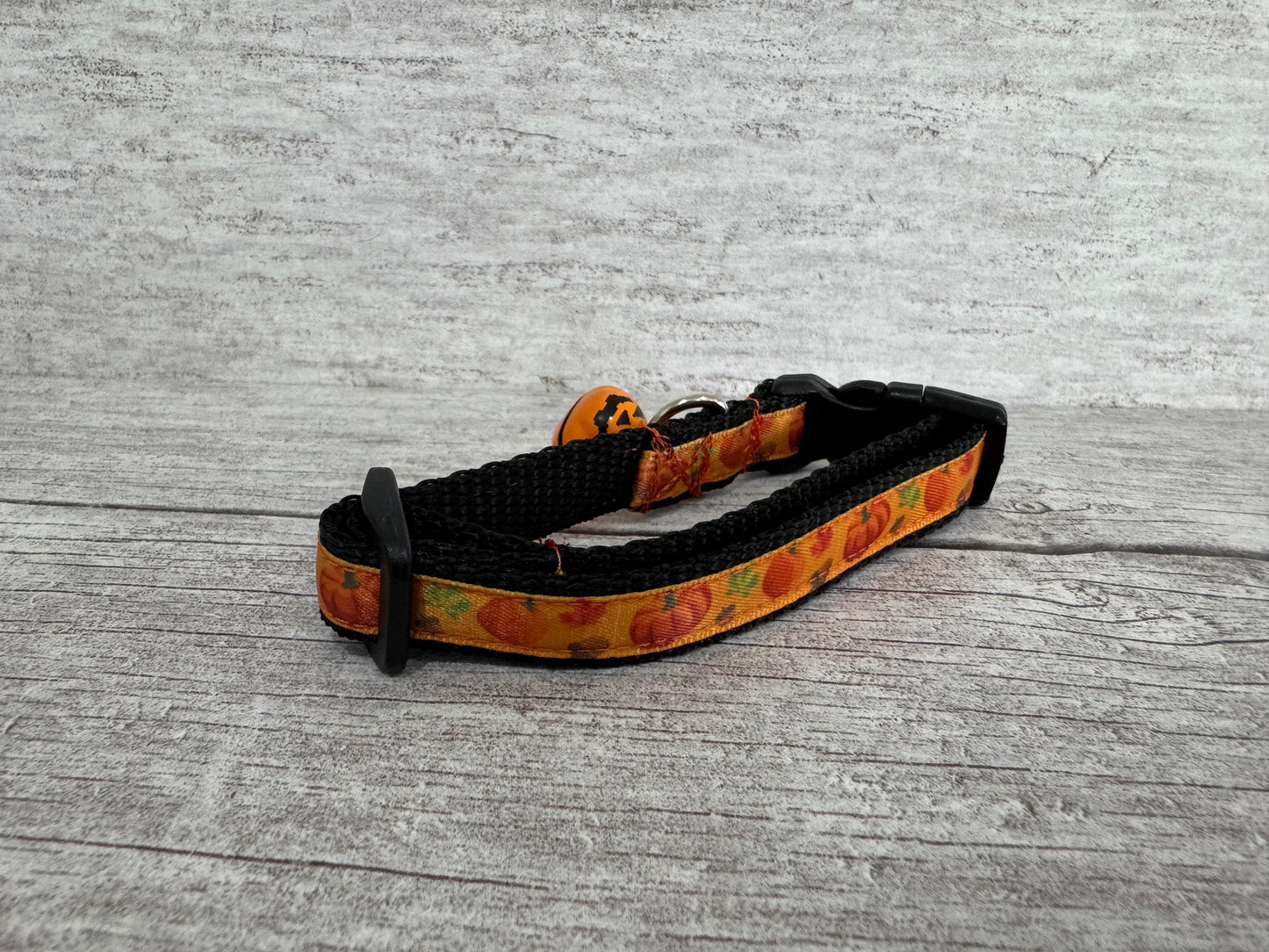 Autumn Pumpkin Acorn Leaf Cat Collar - View 4 | Dottie's Pet Boutique