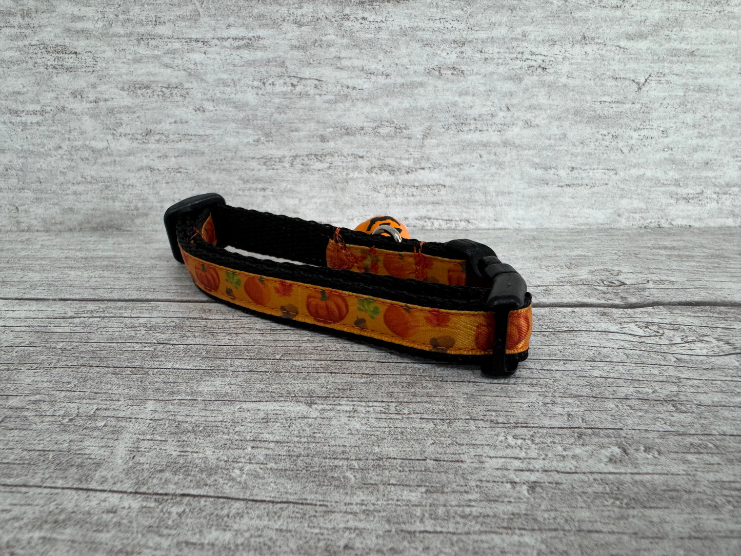 Autumn Pumpkin Acorn Leaf Cat Collar - View 5 | Dottie's Pet Boutique