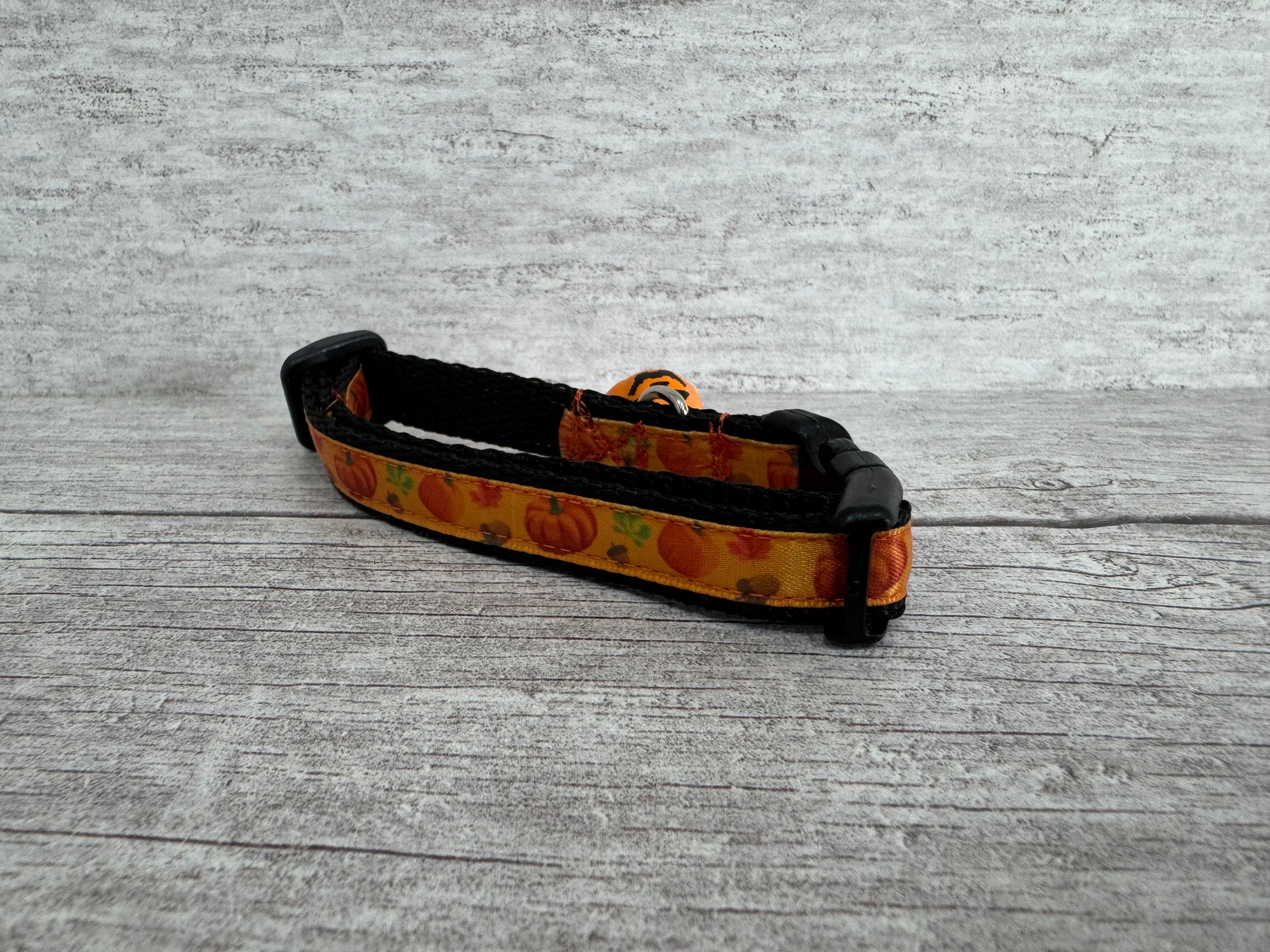 Autumn Pumpkin Acorn Leaf Cat Collar - View 5 | Dottie's Pet Boutique