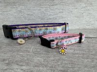 Pastel Checker Daisy Kitten/Cat Collar