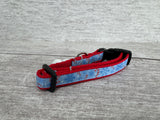 Candy Cane & Snowflakes Christmas Kitten/Cat Collar