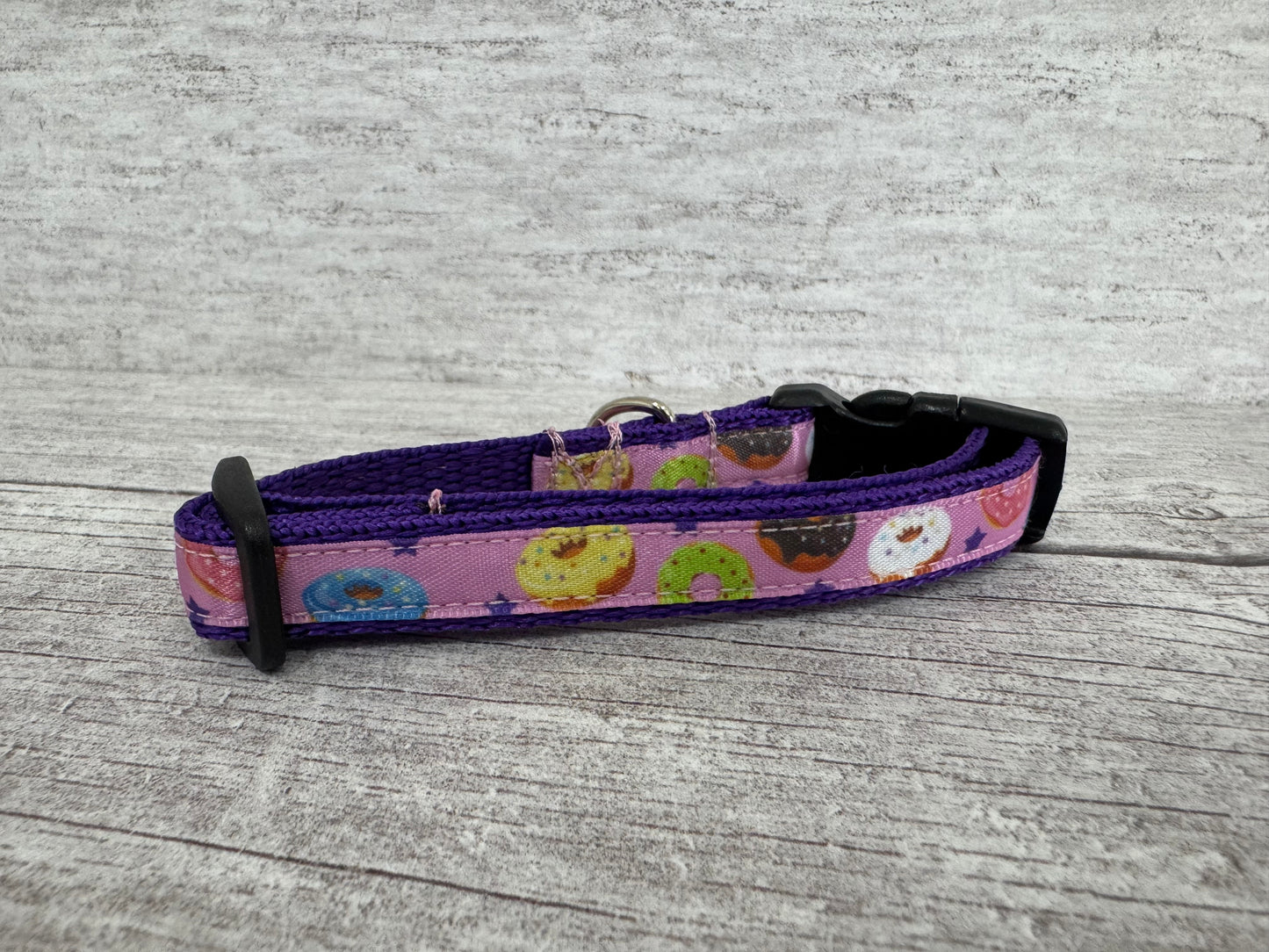 Multi Donuts Doughnuts Sweet Cake Cat Collar - View 2 | Dottie's Pet Boutique