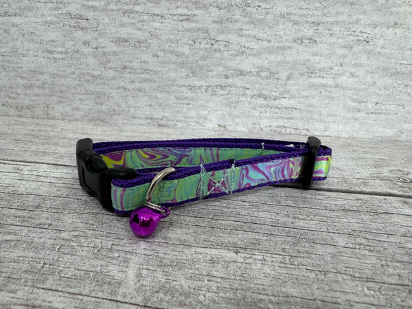 Iridescent Swirls Kitten/Cat Collar