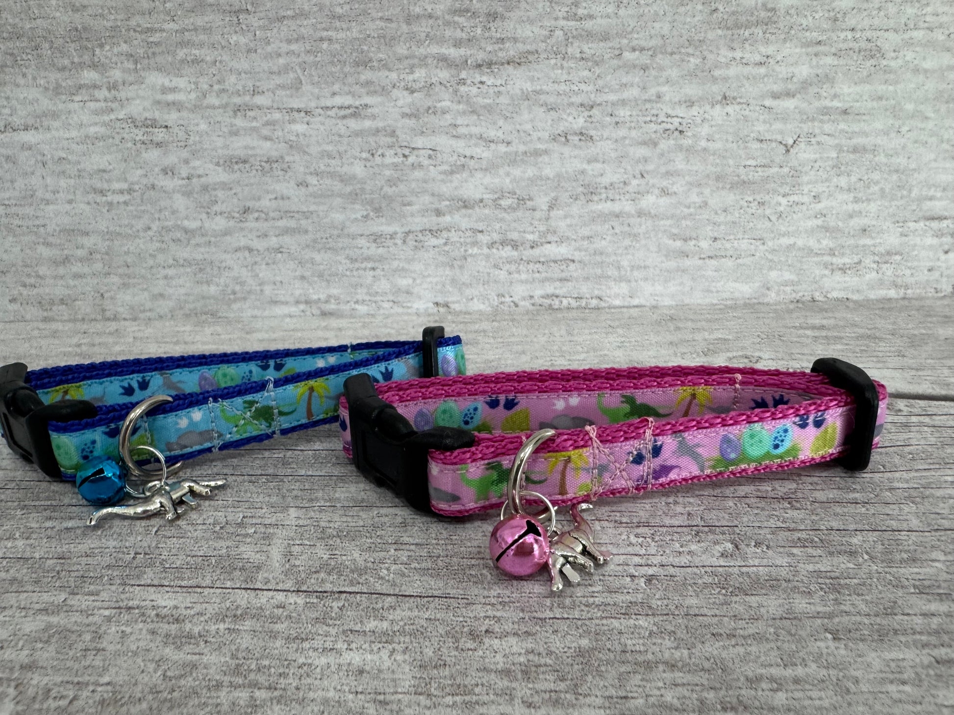 Dinosaurs Cat Collar - View 3 | Dottie's Pet Boutique