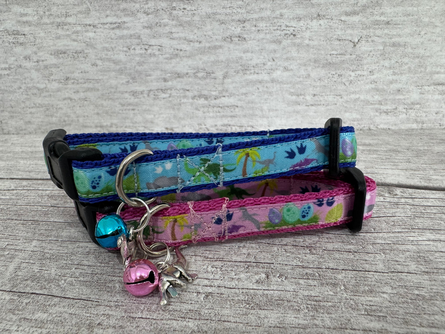 New Dinosaurs Cat Collar - Handmade in the UK | Dottie's Pet Boutique