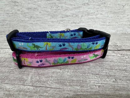 Dinosaurs Cat Collar - View 2 | Dottie's Pet Boutique