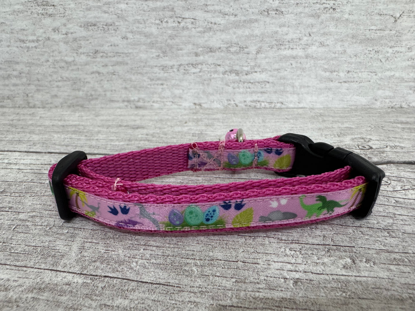 Dinosaurs Cat Collar - View 5 | Dottie's Pet Boutique