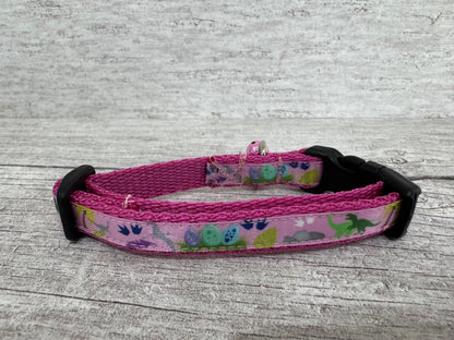 Dinosaurs Cat Collar - View 5 | Dottie's Pet Boutique