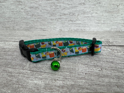 Sushi Cat Collar - Handmade in the UK | Dottie's Pet Boutique