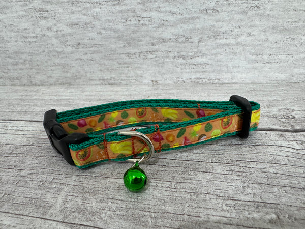 Tropical Fruits Kitten/Cat Collar