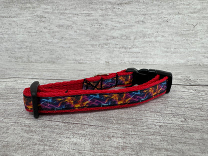 Fire Flame Hot Puppy/Small Dog Collar - View 2 | Dottie's Pet Boutique