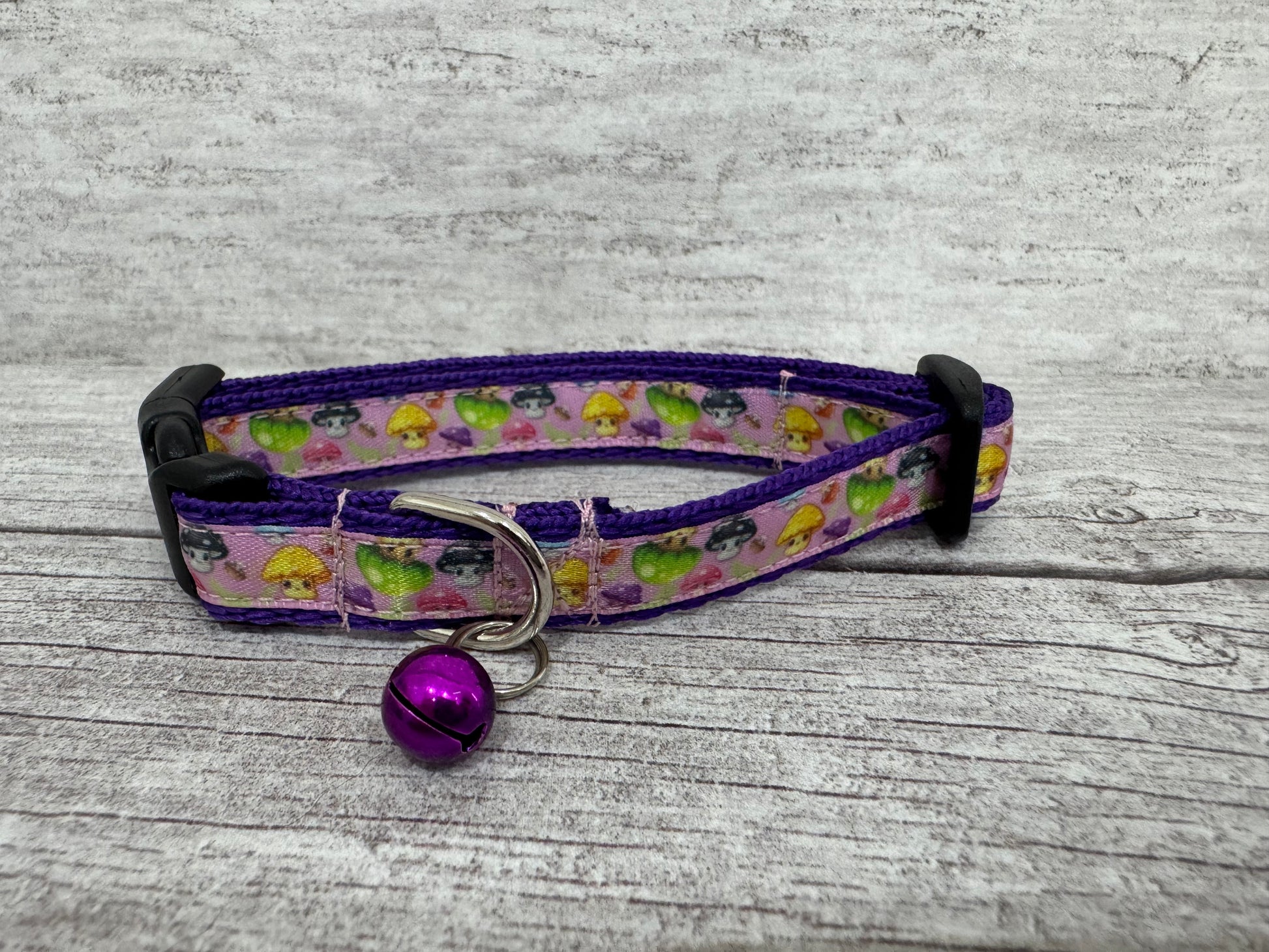 Mushroom Cute Cat Collar - Handmade in the UK | Dottie's Pet Boutique
