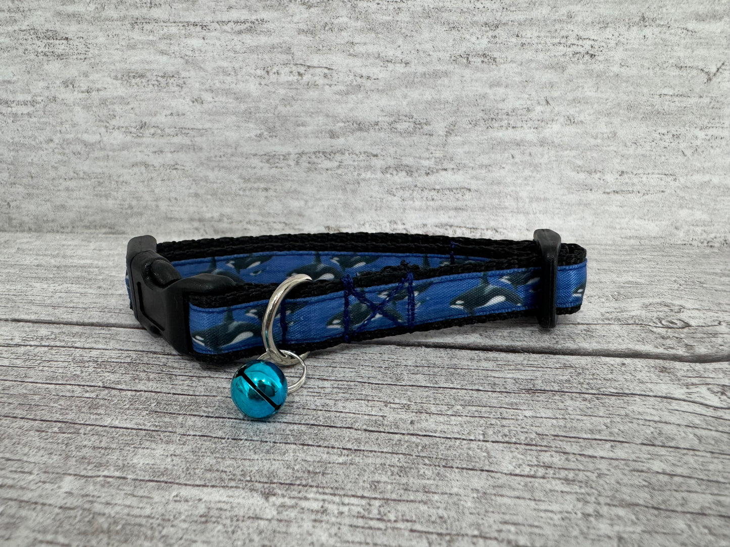 Killer Whale Cat Collar - Handmade in the UK | Dottie's Pet Boutique