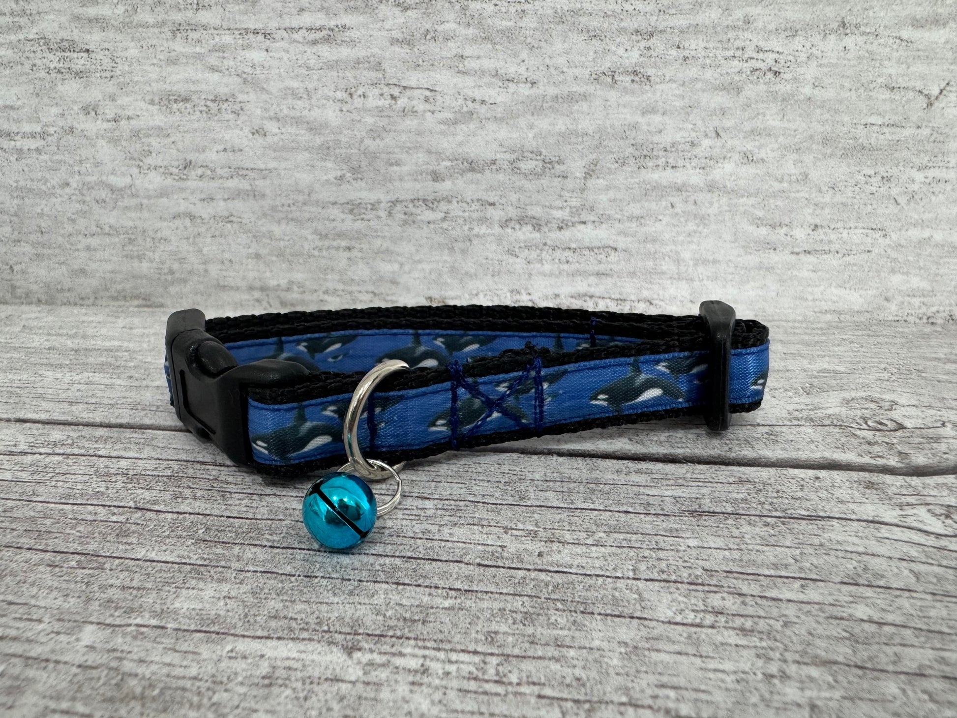 Killer Whale Cat Collar - Handmade in the UK | Dottie's Pet Boutique