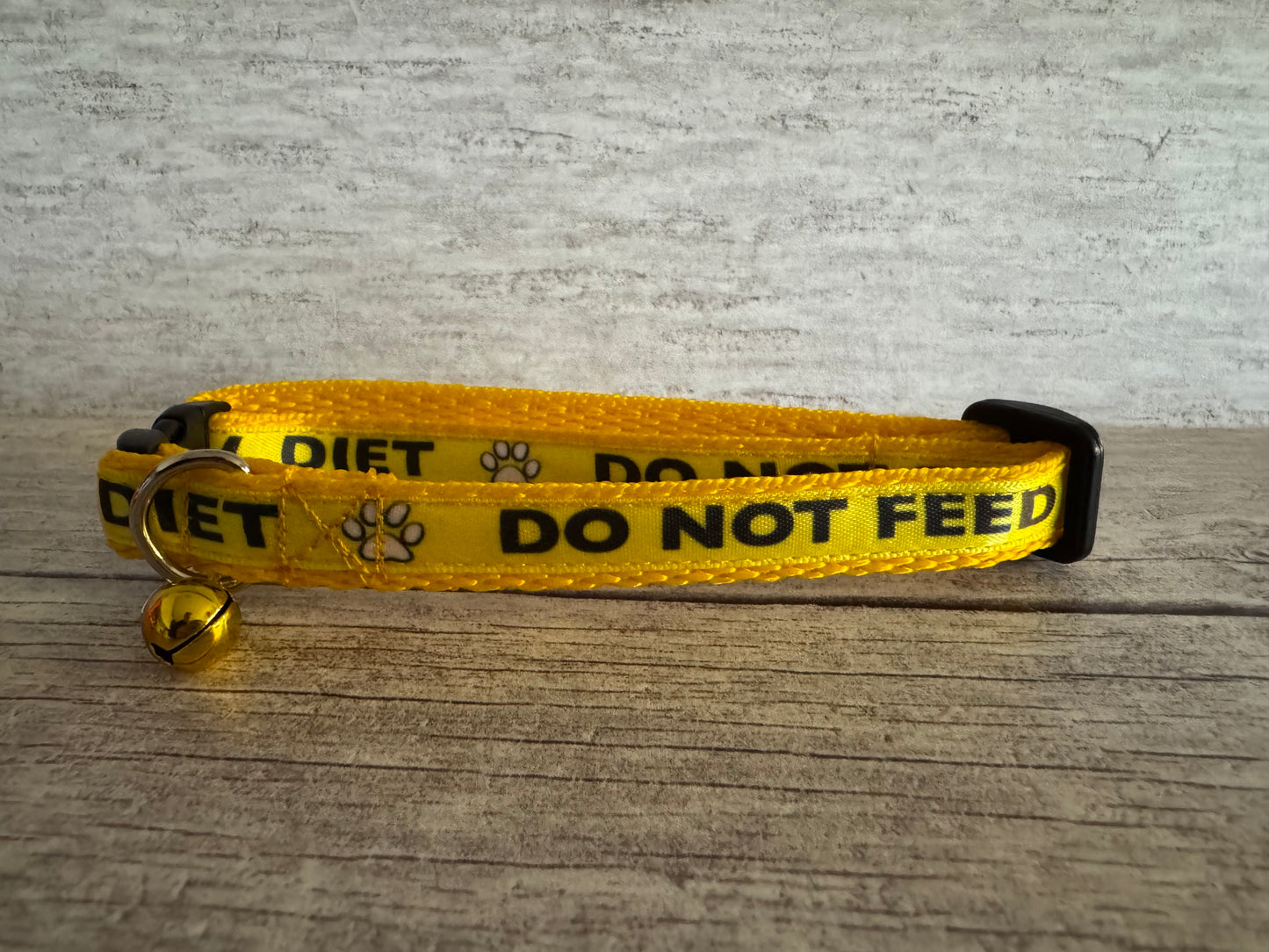 Special Diet - Do Not Feed Ribbon Medical Alert Cat Collar