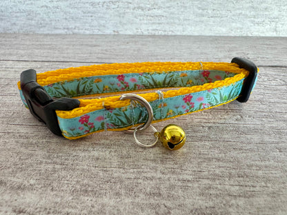 Spring Flowers Cat Collar
