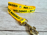 No Dogs - Space Needed Dog Ribbon Lead/Leash