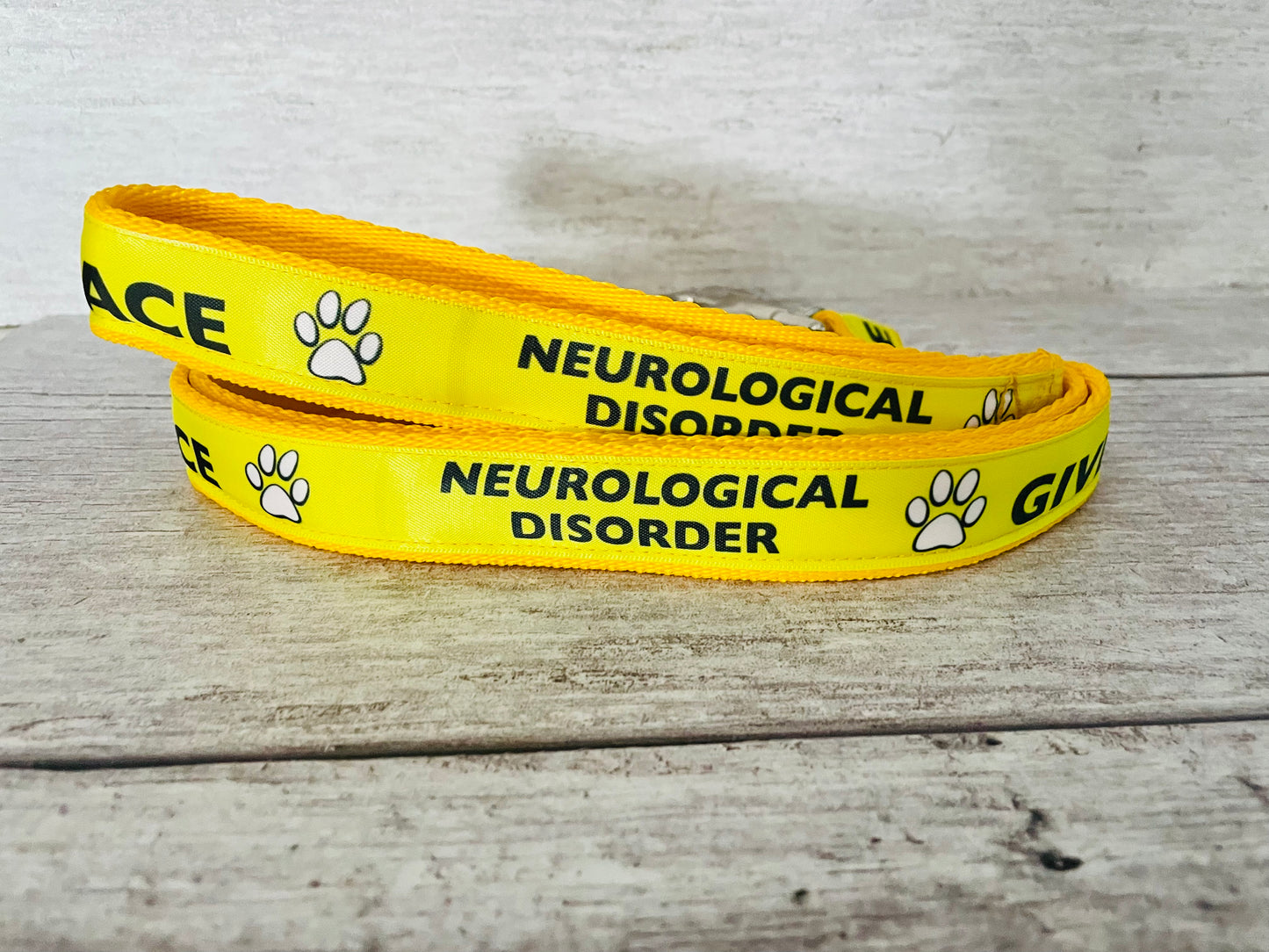 Neurological Disorder Please Give Us Space Dog Lead - View 2 | Dottie's Pet Boutique