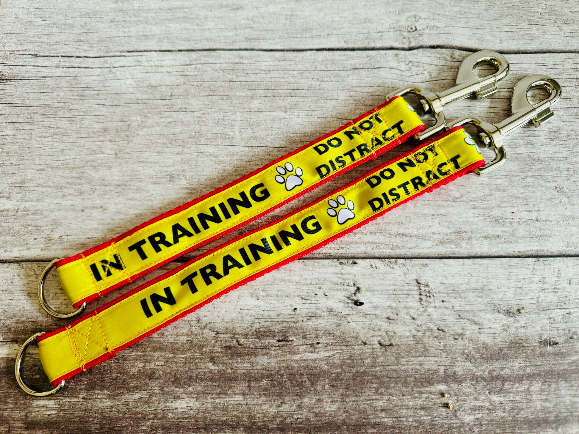 In Training Alert Short Extension Dog Lead - Handmade in the UK | Dottie's Pet Boutique