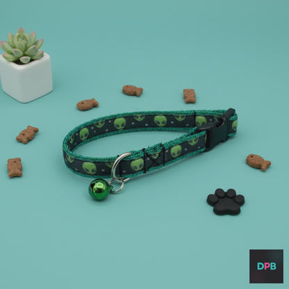 Alien Cat Collar with Bell
