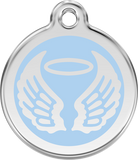 Red Dingo Enamel Tag Angel Wings **Choice of Colours** - Custom Dog Collars