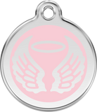 Red Dingo Enamel Tag Angel Wings **Choice of Colours** - Custom Dog Collars