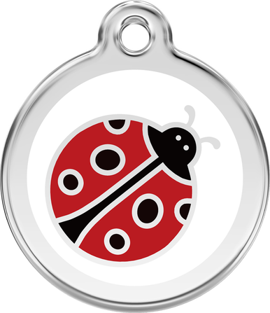 Red Dingo Enamel Tag Ladybug