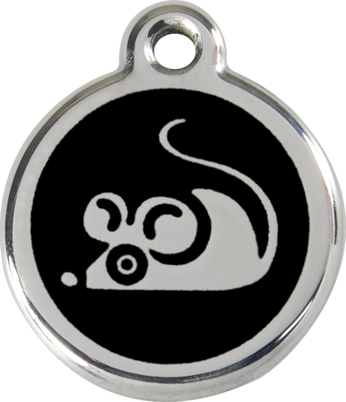 Red Dingo Enamel Tag Mouse