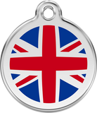 Red Dingo Enamel Tag UK Flag