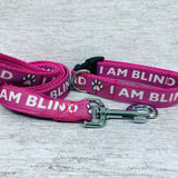 I am Blind Dog Dog Collar - Any Colour - Custom Dog Collars