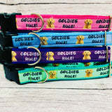 Goldies Rules Dog Collar **Golden Retriever Rules** - Custom Dog Collars