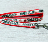 Zombie Killer Ribbon Dog Collar