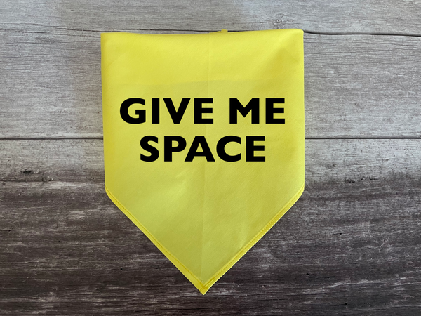 Give me Space Dog Bandana - Tie on