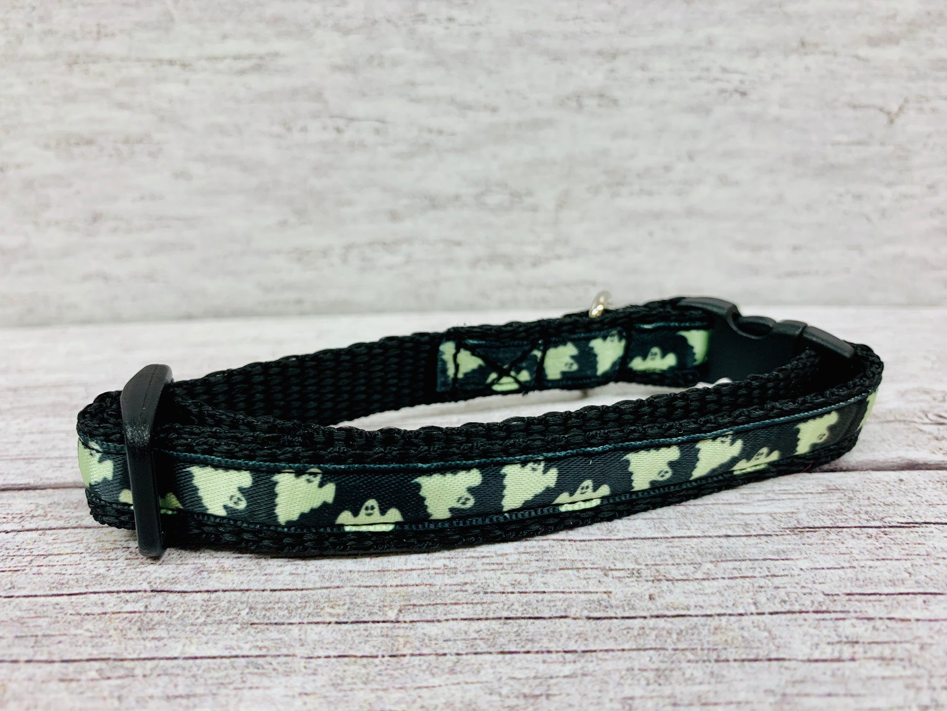 Halloween Ghosts Cat Collar - View 2 | Dottie's Pet Boutique