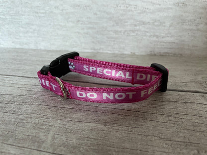 Special Diet - Do Not Feed Puppy/Small Dog Collar - View 7 | Dottie's Pet Boutique