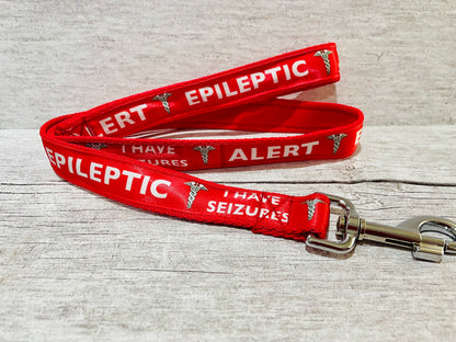 Epileptic Medical Alert Dog Lead - Handmade in the UK | Dottie's Pet Boutique