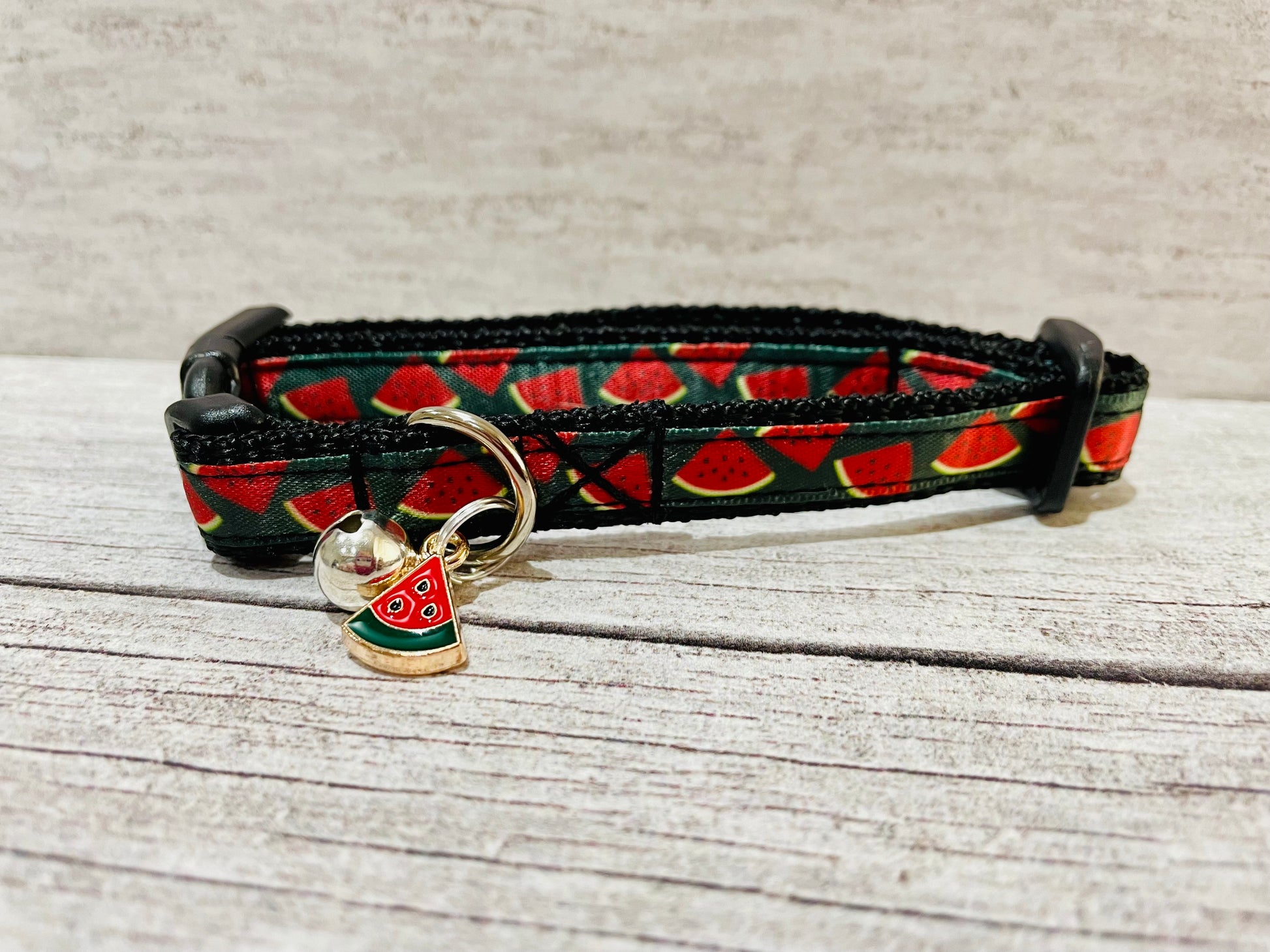 Watermelon Inspired Cat Collar - View 11 | Dottie's Pet Boutique