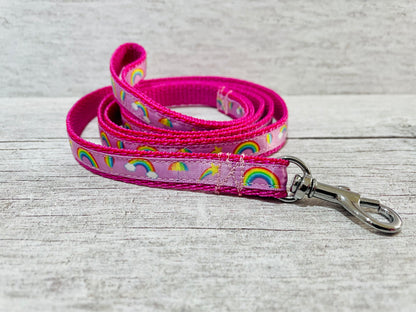 Rainbows Puppy/Small Dog Collar - View 3 | Dottie's Pet Boutique